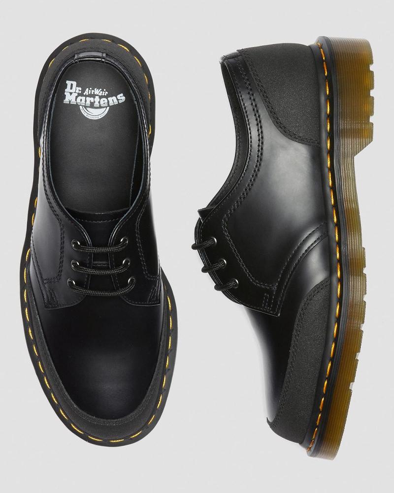 Dr Martens 1461 Guard Panel Leren Oxford Schoenen Dames Zwart | NL 444AHK